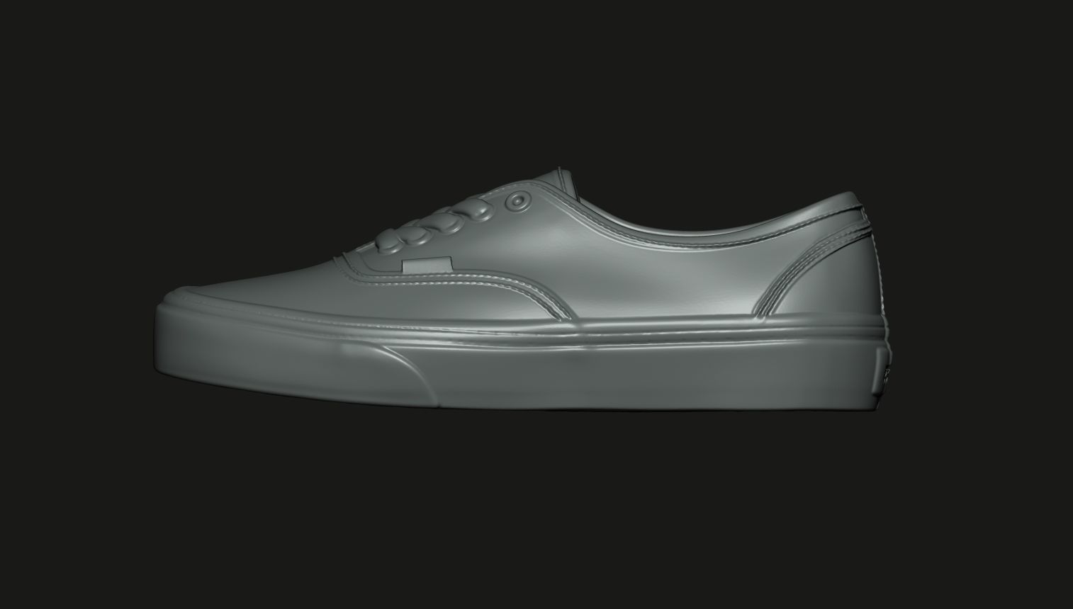 Shoe 3D PRINT STL vans authentic sneakers 3D print model_9