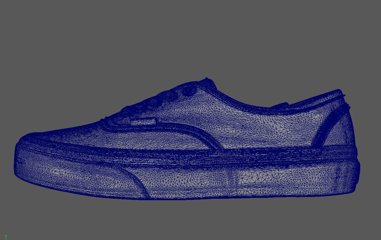Shoe 3D PRINT STL vans authentic sneakers 3D print model_2