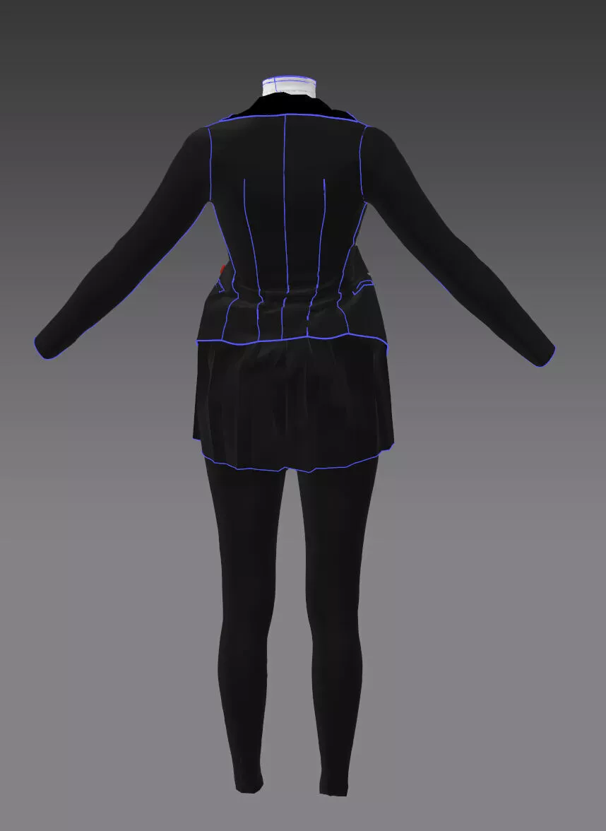 school uniform Free 3D model
