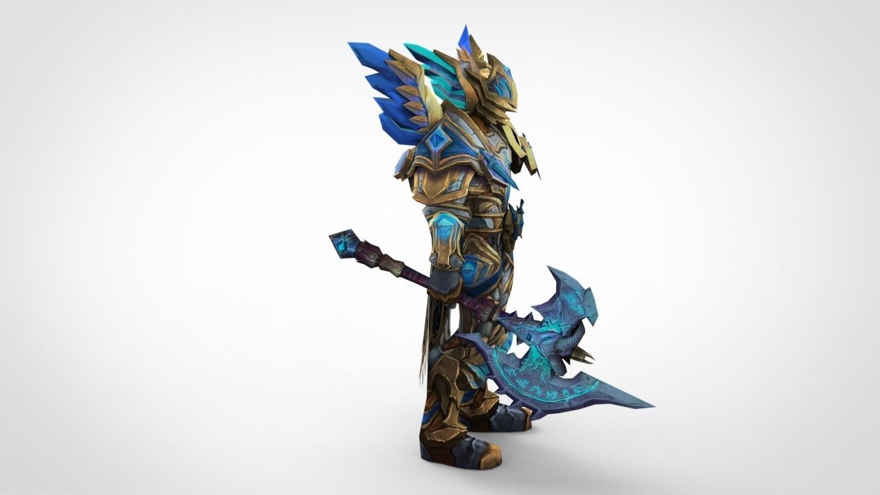 Blood Elf Paladin - Challenger - World Of Warcraft 3D print model_4