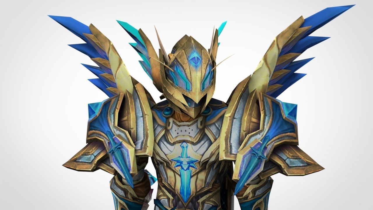 Blood Elf Paladin - Challenger - World Of Warcraft 3D print model_6