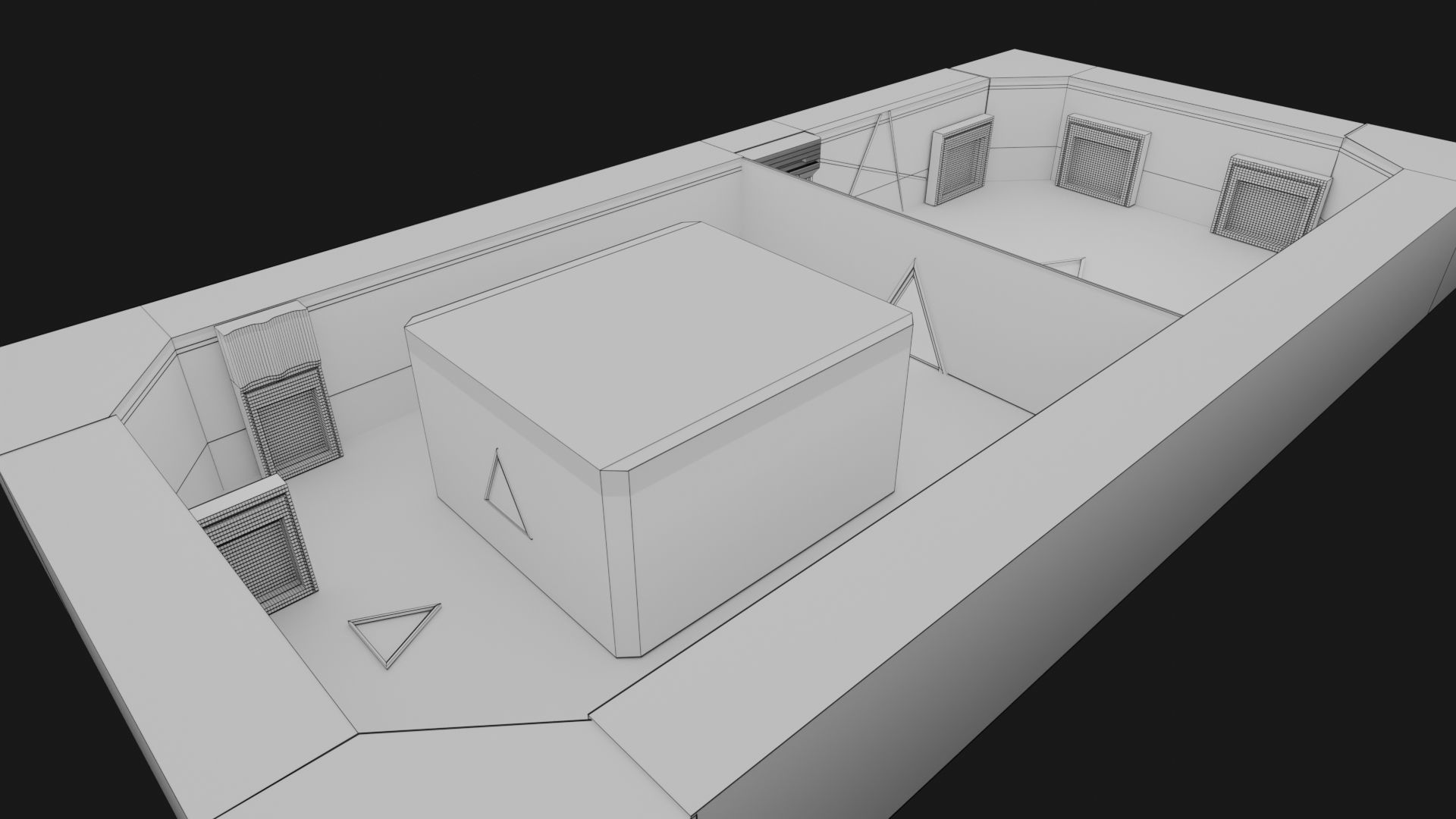 Store Area Interior Low-poly 3D model_5