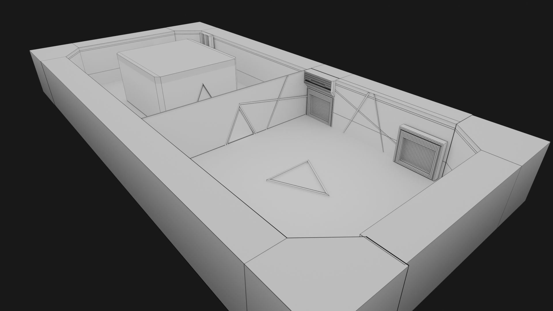 Store Area Interior Low-poly 3D model_4