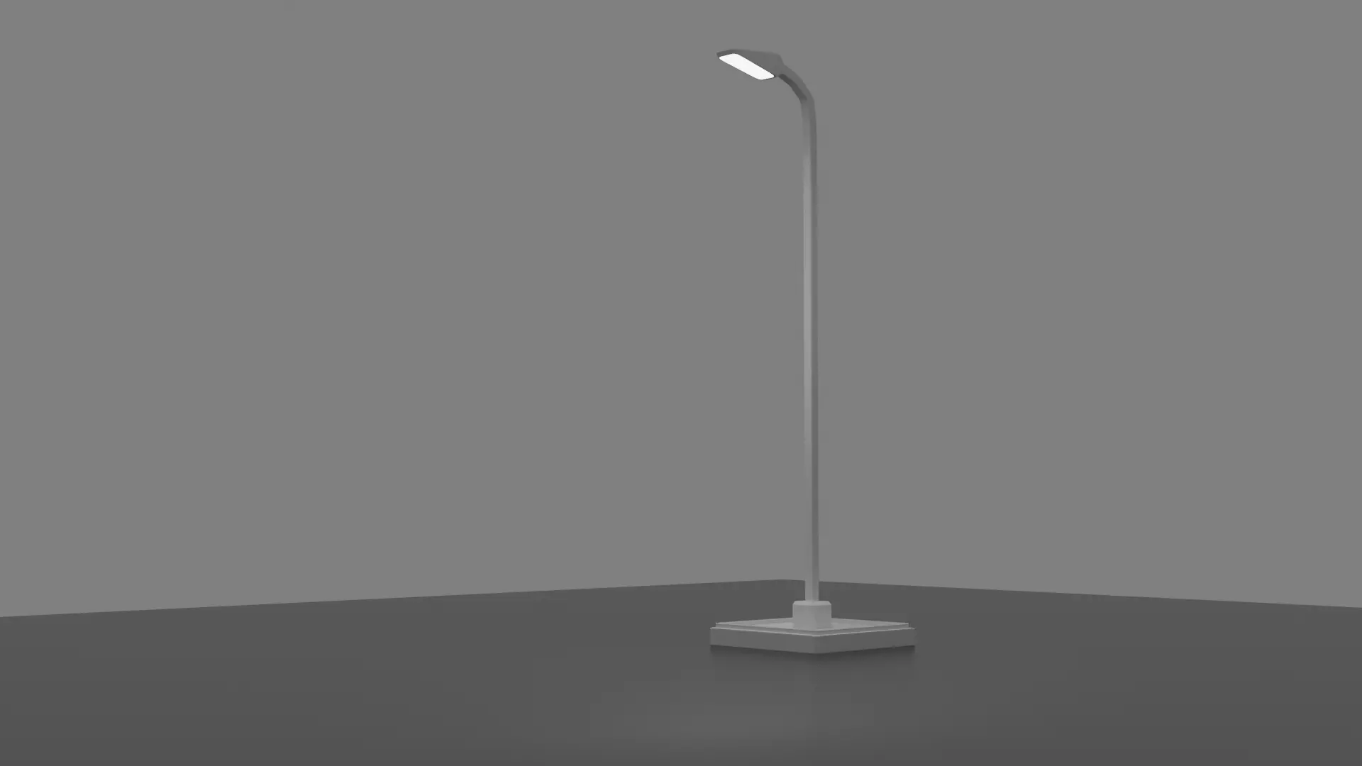 Low Poly Street Light 3D model_0