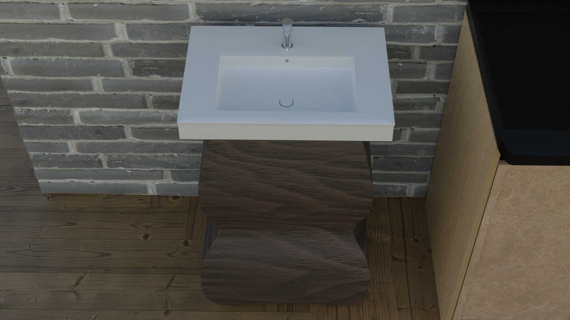 3d pack of washbasins and sinks for the interior 3D model_4