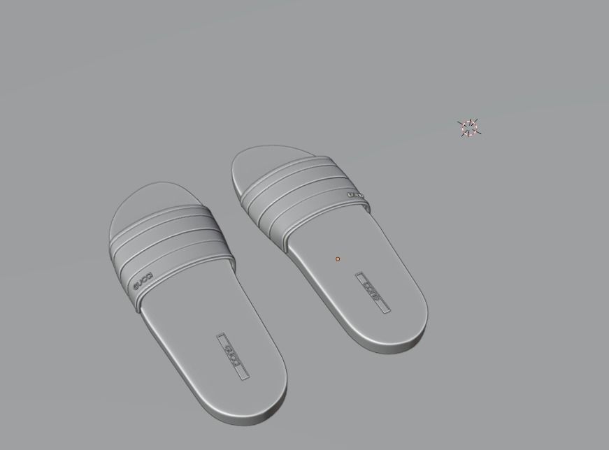 footware model pair of insoles Low-poly 3D model_6
