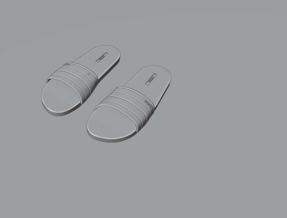 footware model pair of insoles Low-poly 3D model_7