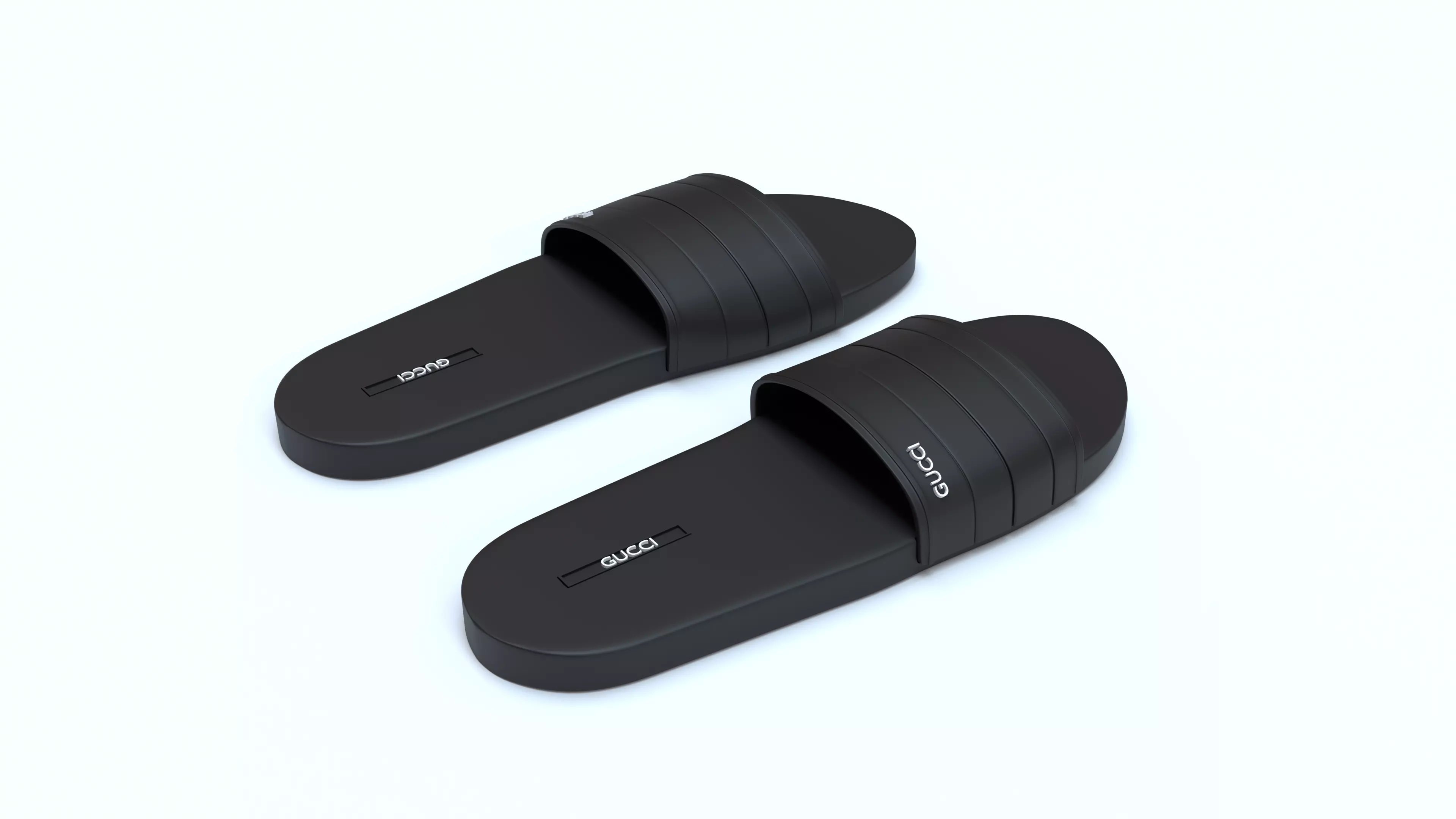 footware model pair of insoles Low-poly 3D model_0