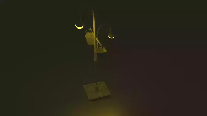 Beautiful Modern Street Light 3D model