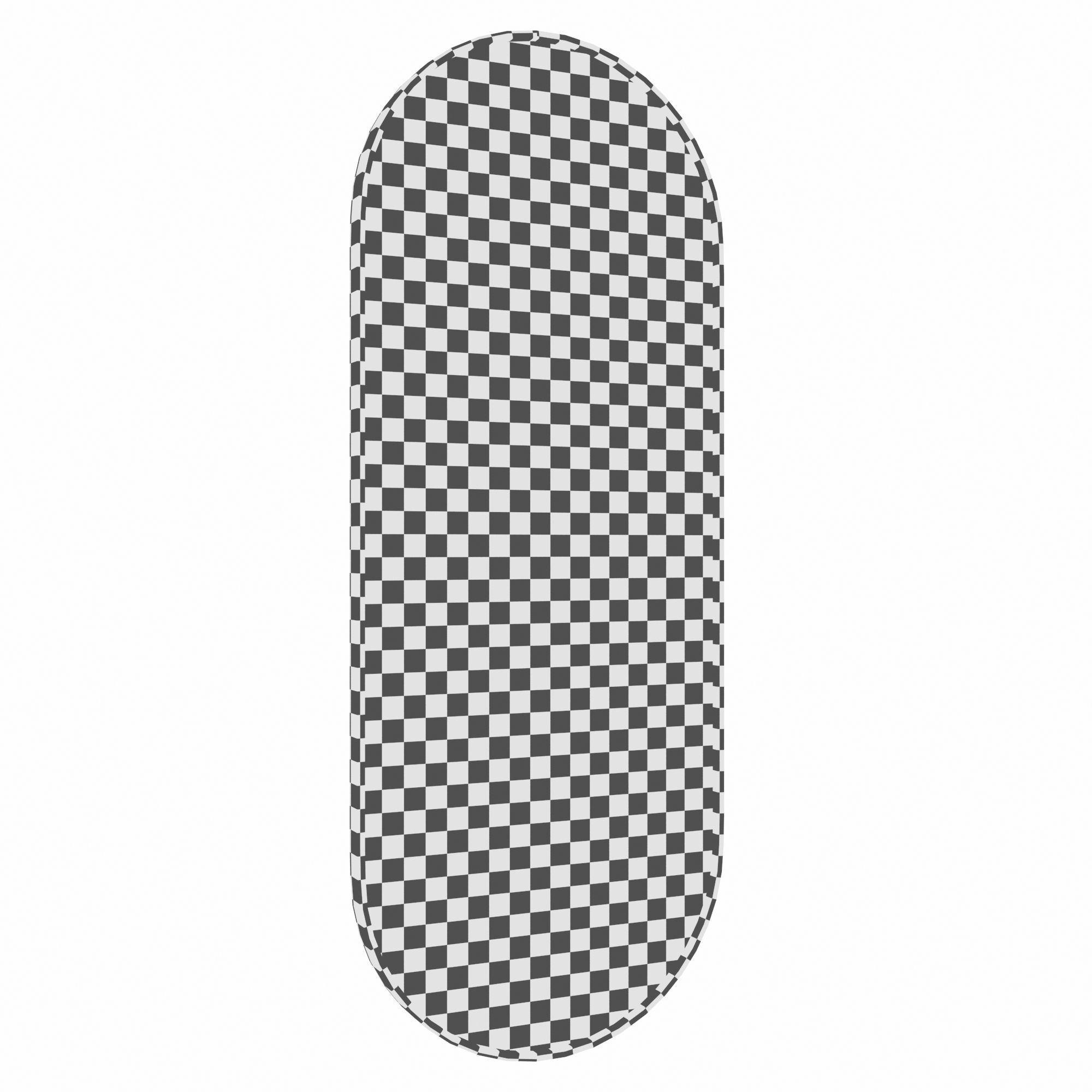 Pill Shape Modern - Contemporary Vanity Mirror 3D model_2