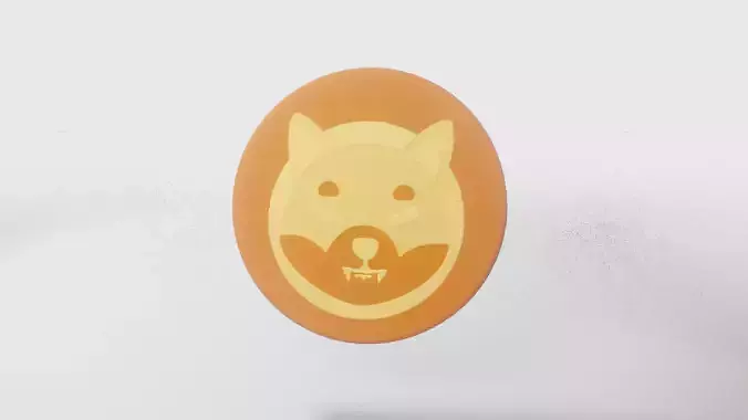 Lowpoly ShibaInu coin model