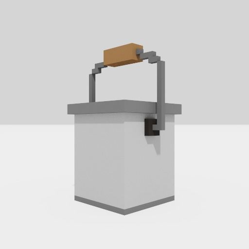 3D model Voxel Buckets VR / AR / lowpoly CGTrader