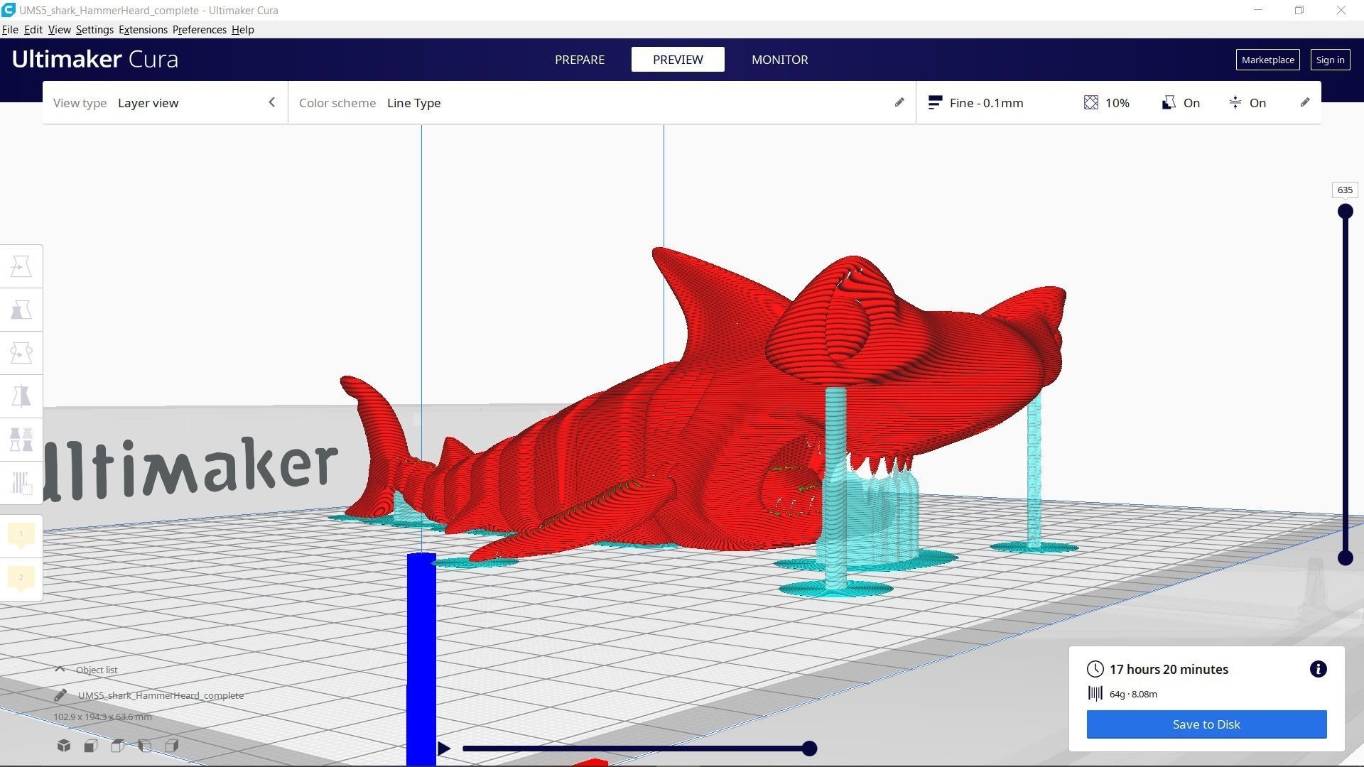 SHARK HAMMERHEARD FLEX TOY Print 3d - Blender 3d Free 3D print model_14