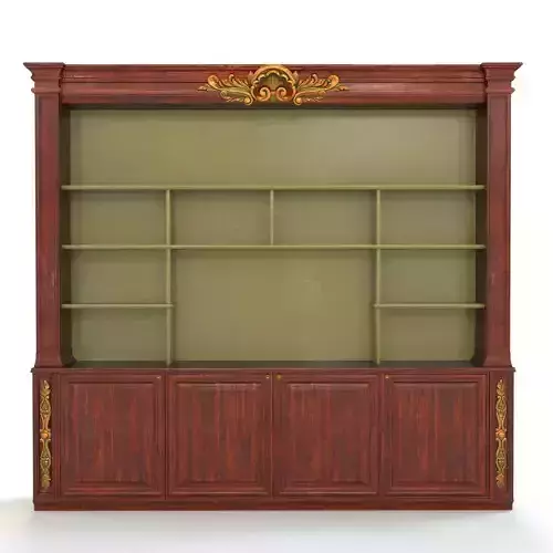 Bookshelf ornate bookcase with shelves