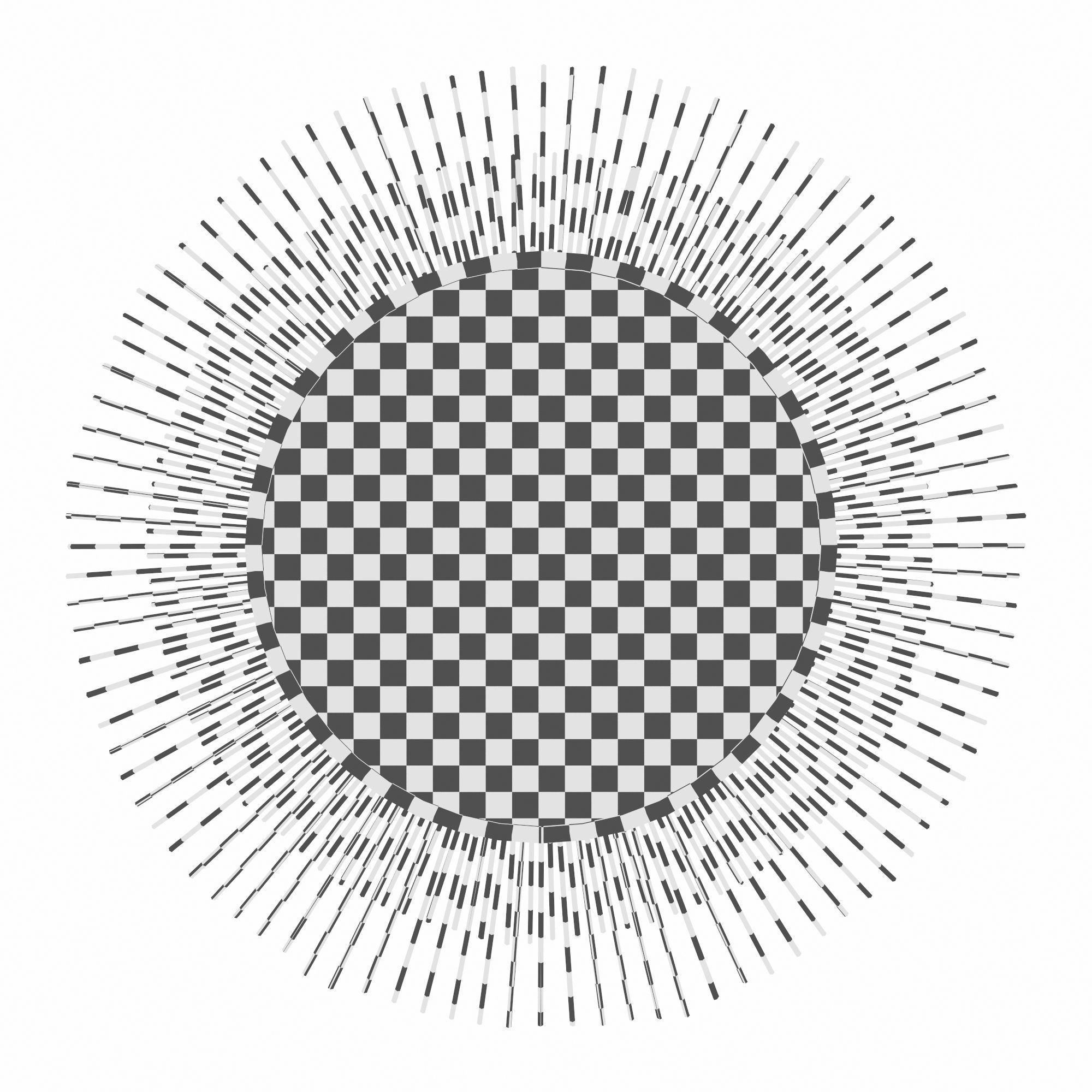 Pressler Sunburst Accent Mirror 3D model_2