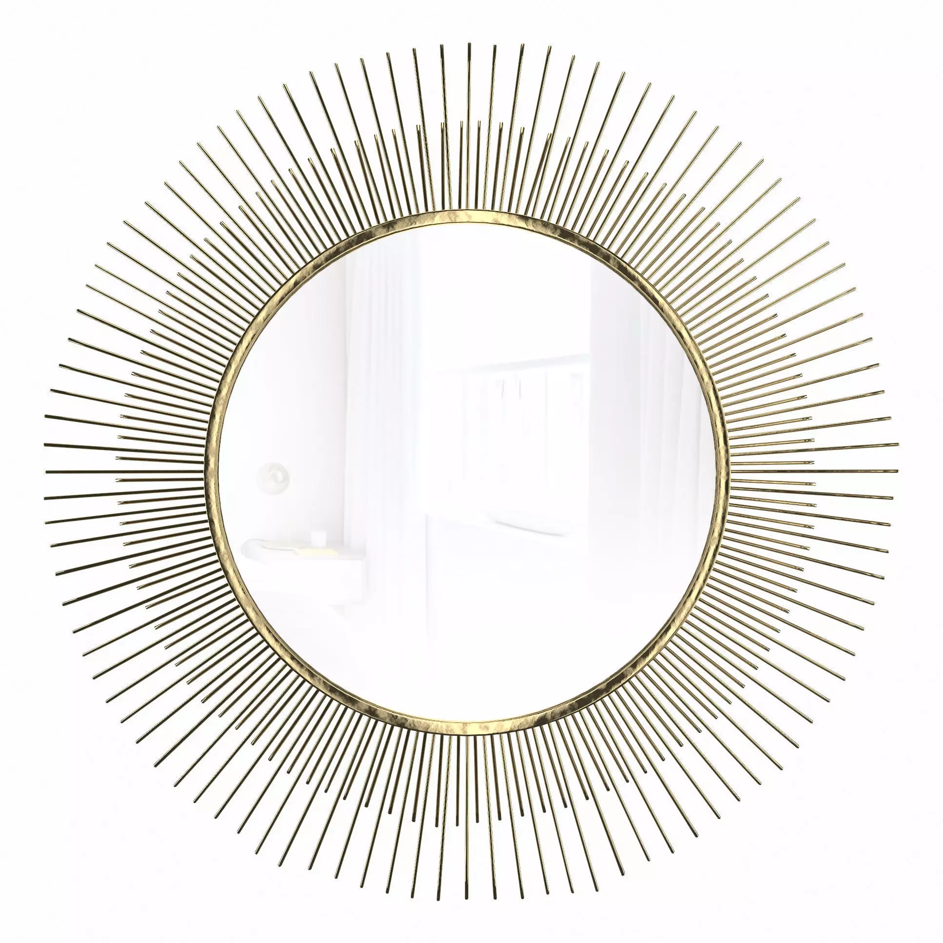Pressler Sunburst Accent Mirror 3D model_0