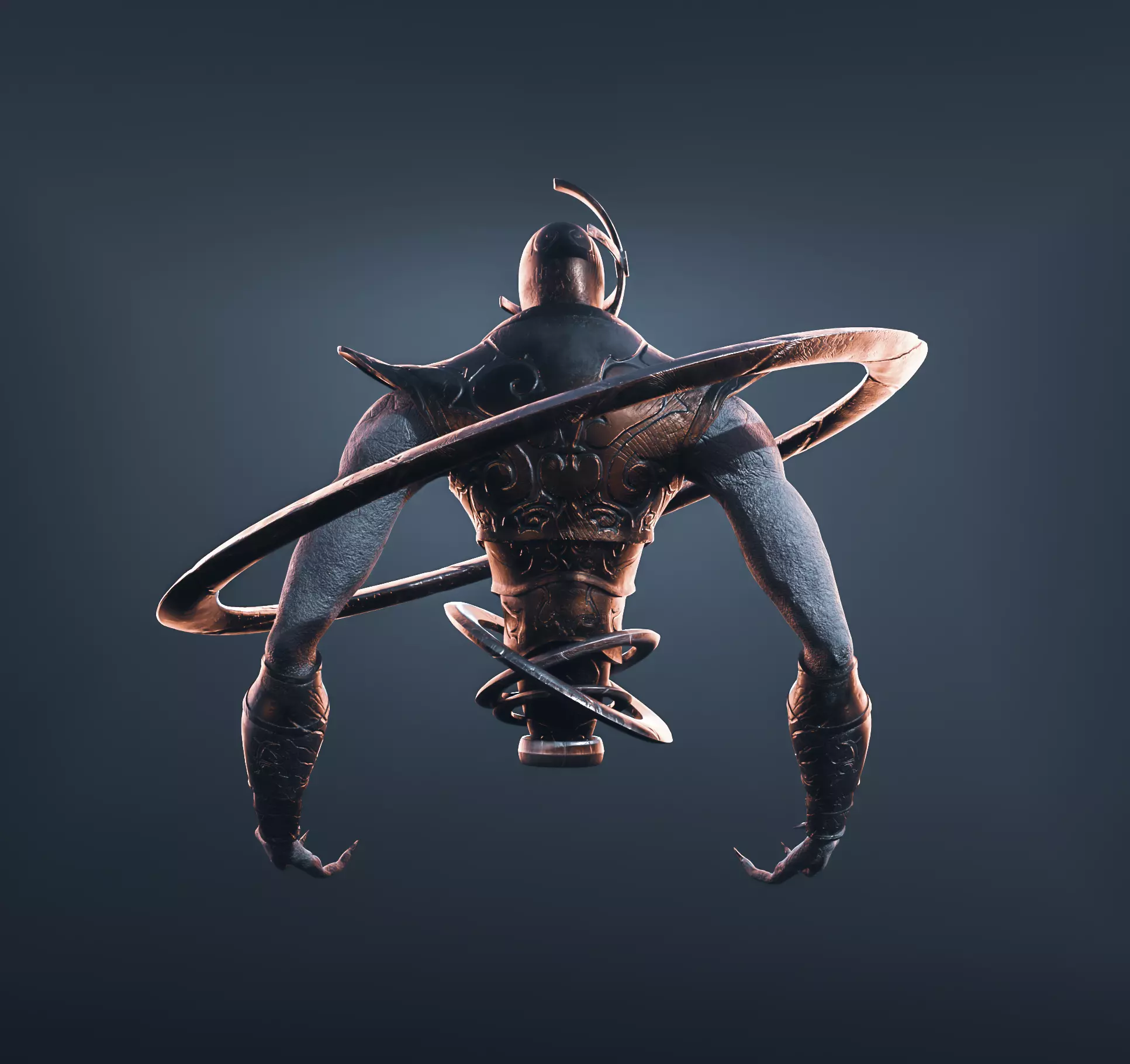 DarkBlood humanoid creature 3D model