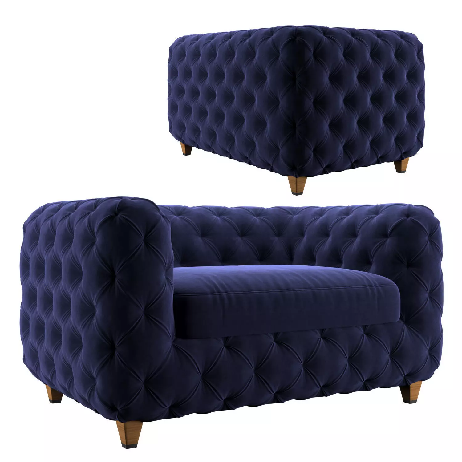 Desire vintage armchair 3D model