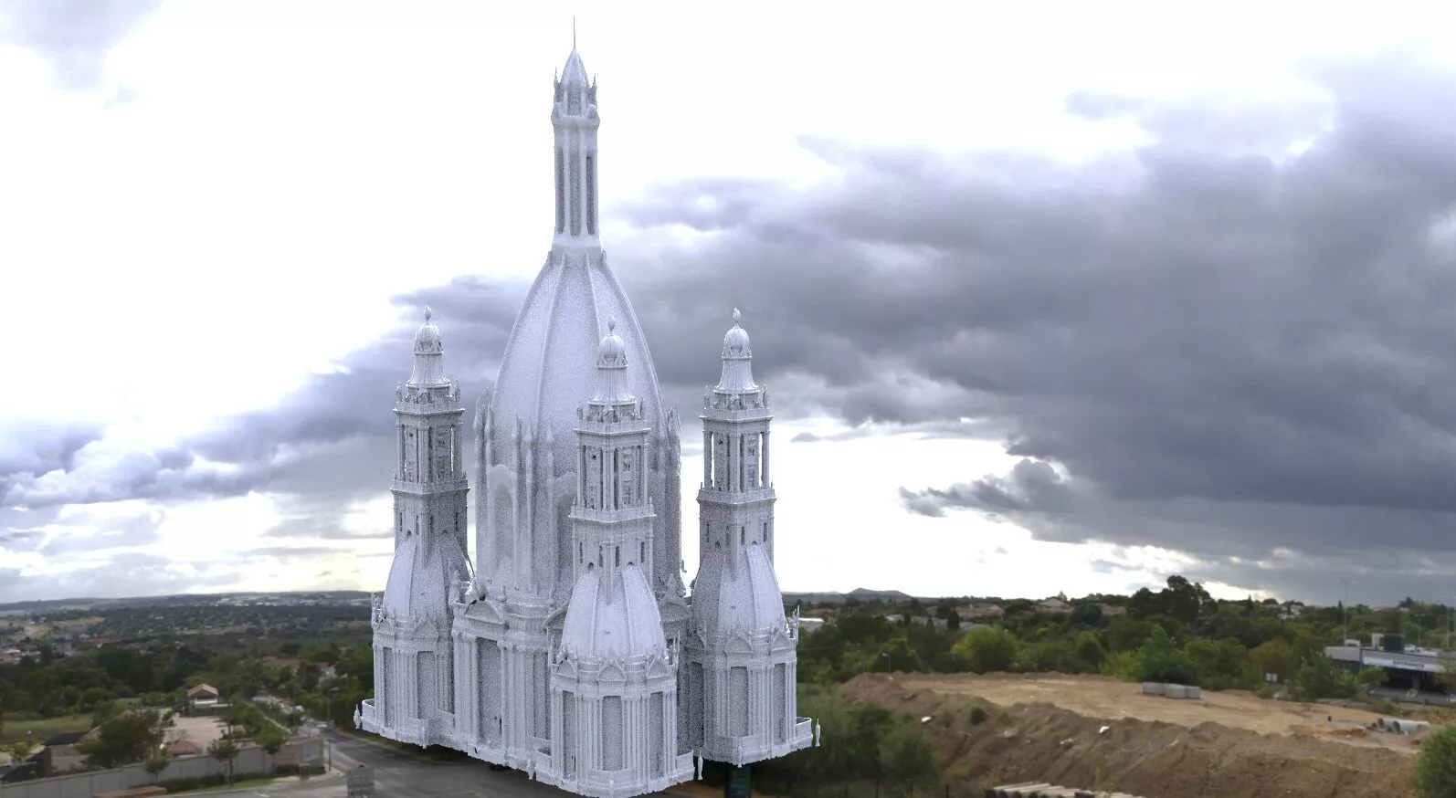 Rome Dome towers 3D model