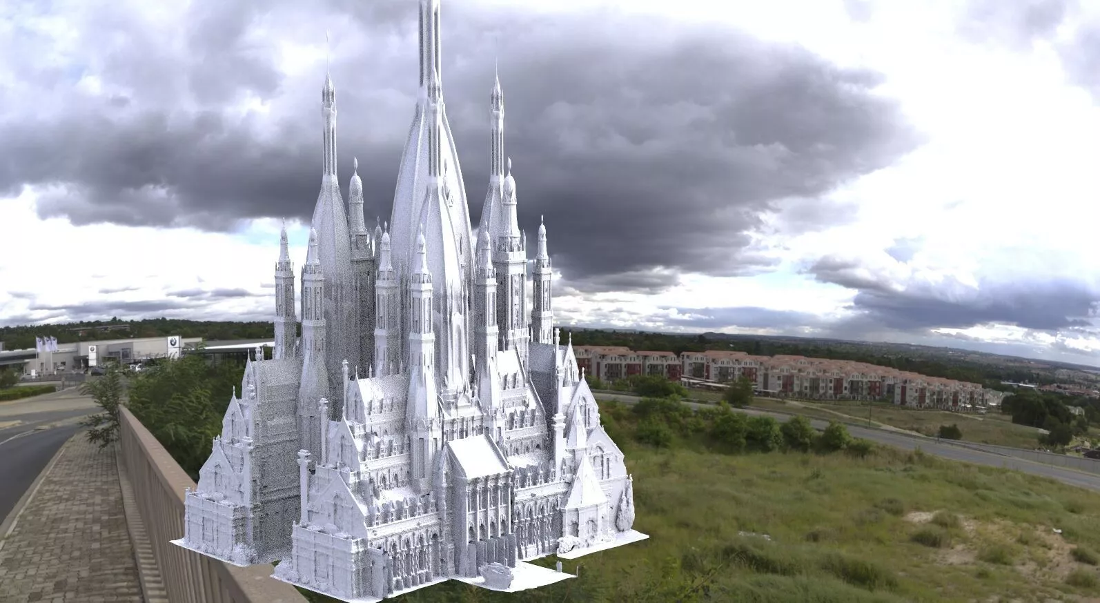 Palace eastern fantasy Exotique 2 tall 3D model 3D model