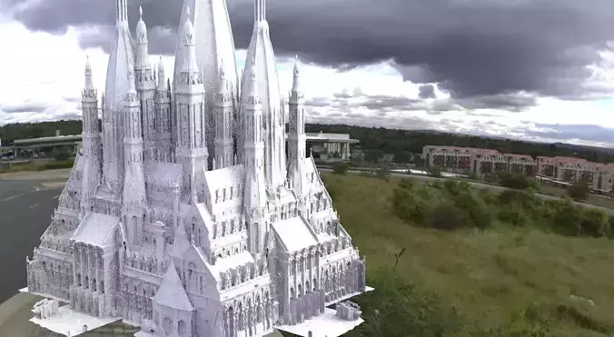 Palace eastern Temple of worship massive