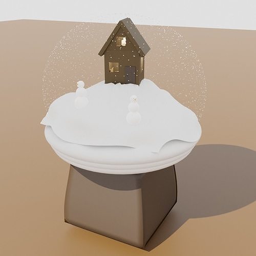 Detailed Glass Globe  Free low-poly 3D model