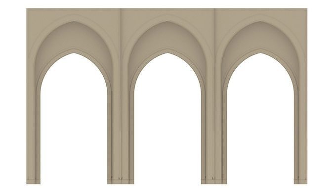 Double height gate 3D model