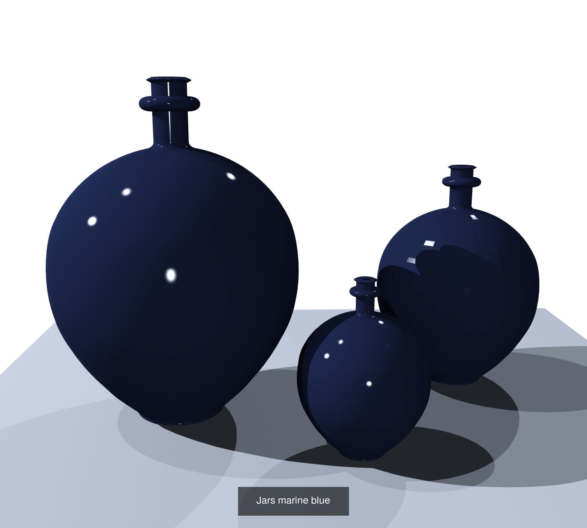 Variations of jars 3D Model Collection_1