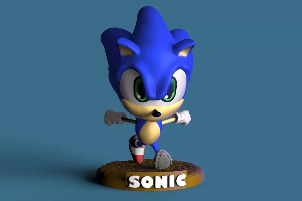 SONIC THE HEDGEHOG Free 3D print model_0