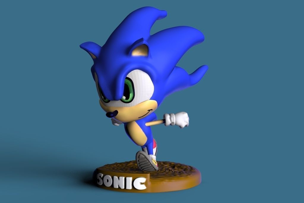 SONIC THE HEDGEHOG Free 3D print model_1