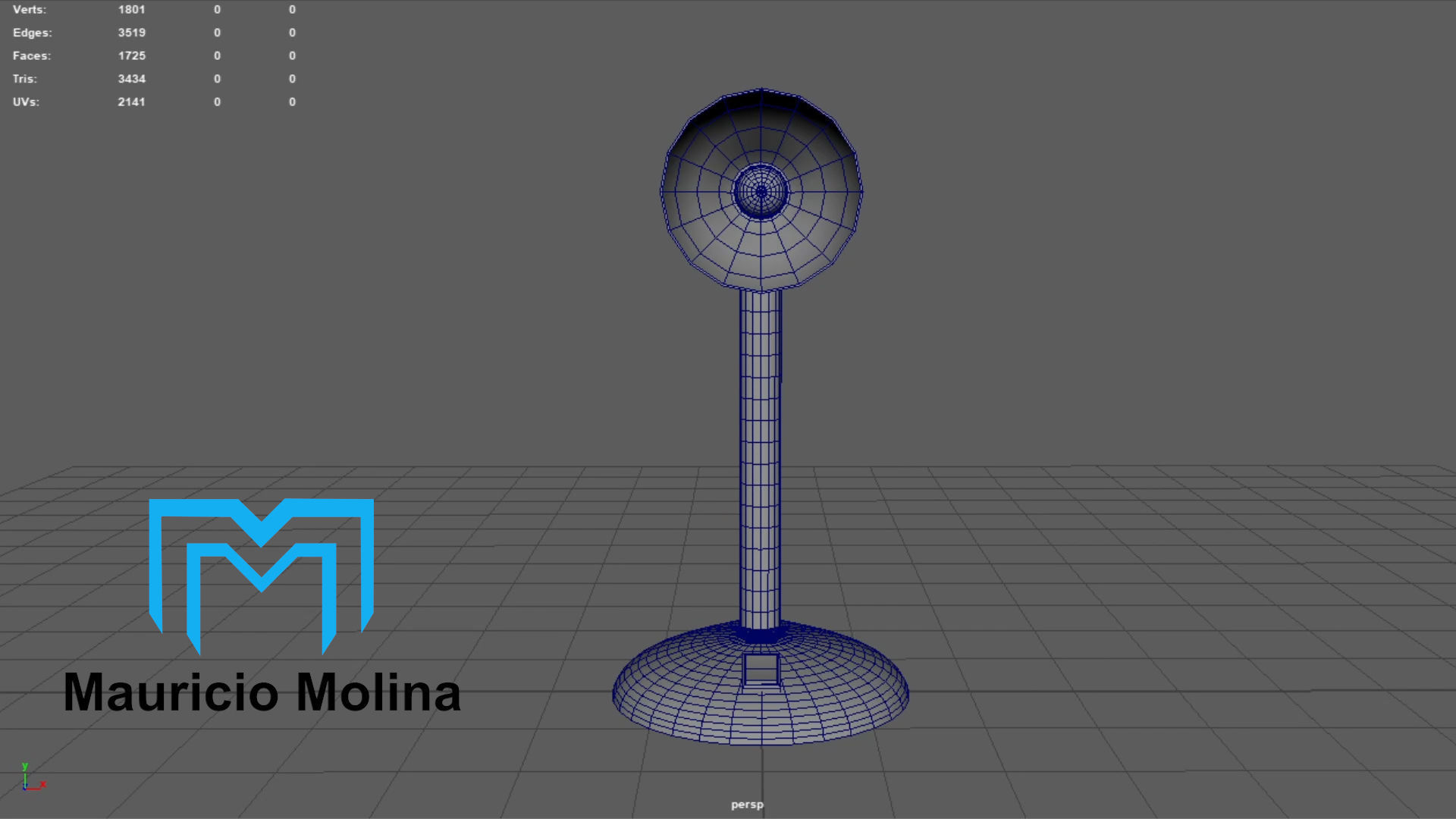 3D Prop - Desk Lamp - Rigged and Ready for Videogame Low-poly 3D model_7