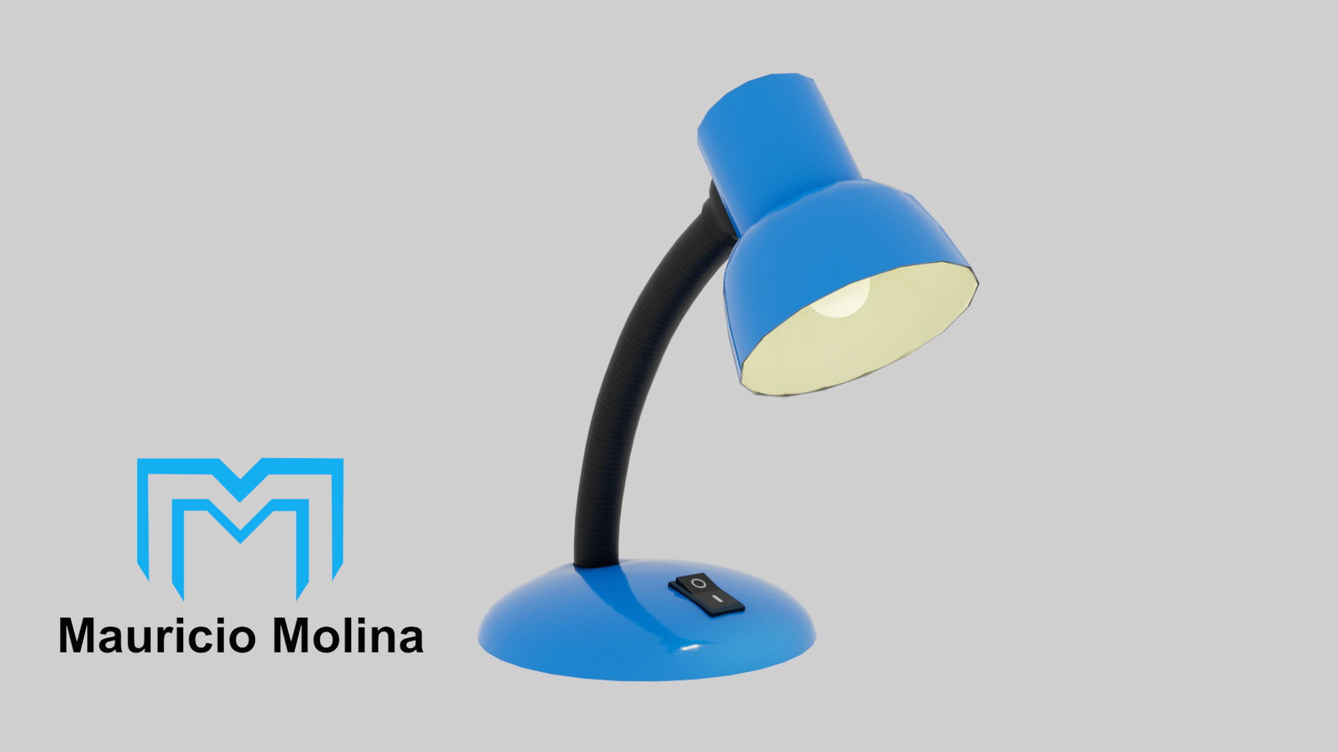 3D Prop - Desk Lamp - Rigged and Ready for Videogame Low-poly 3D model_5