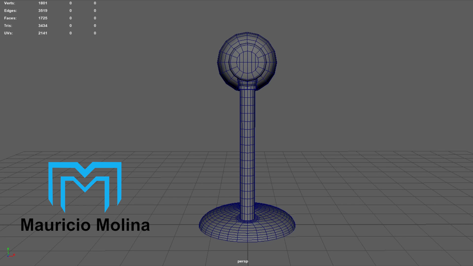 3D Prop - Desk Lamp - Rigged and Ready for Videogame Low-poly 3D model_11