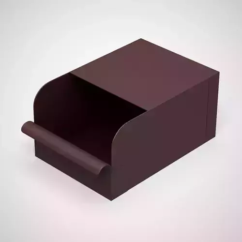 REJSA Box brown Low-poly 3D model