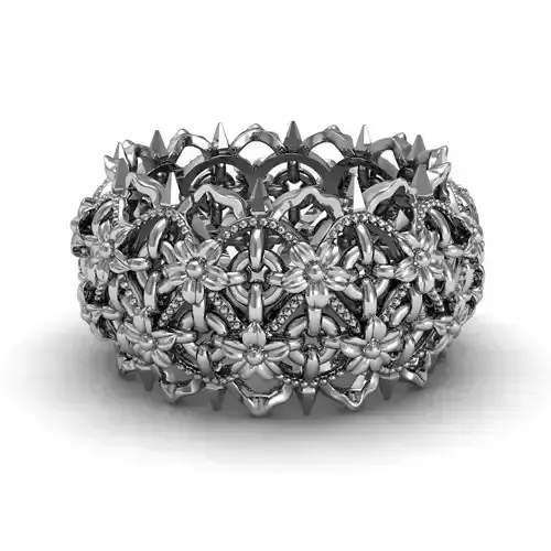 Thorns and Flowers Ring