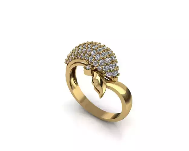 Dolphin diamond ring