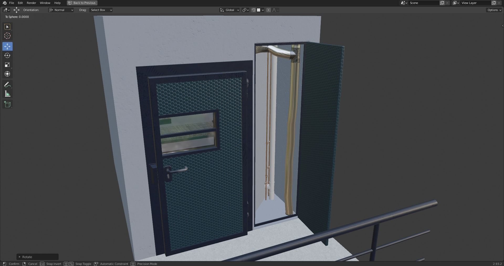 Prison Cell Low-poly 3D model_20