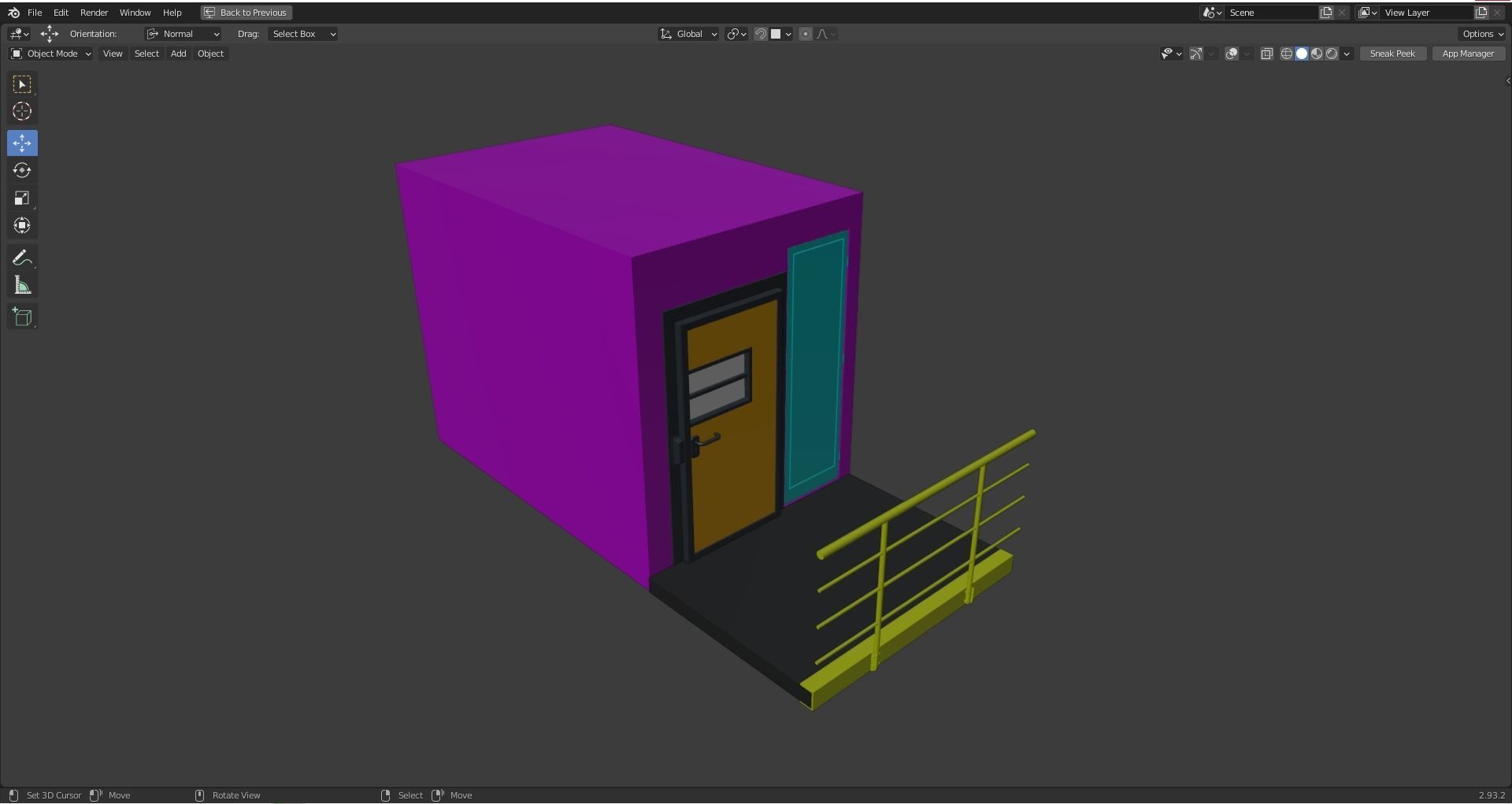 Prison Cell Low-poly 3D model_14