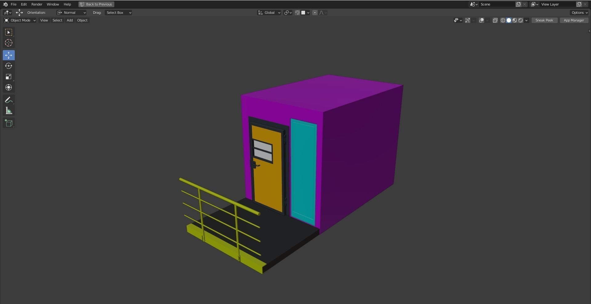 Prison Cell Low-poly 3D model_17