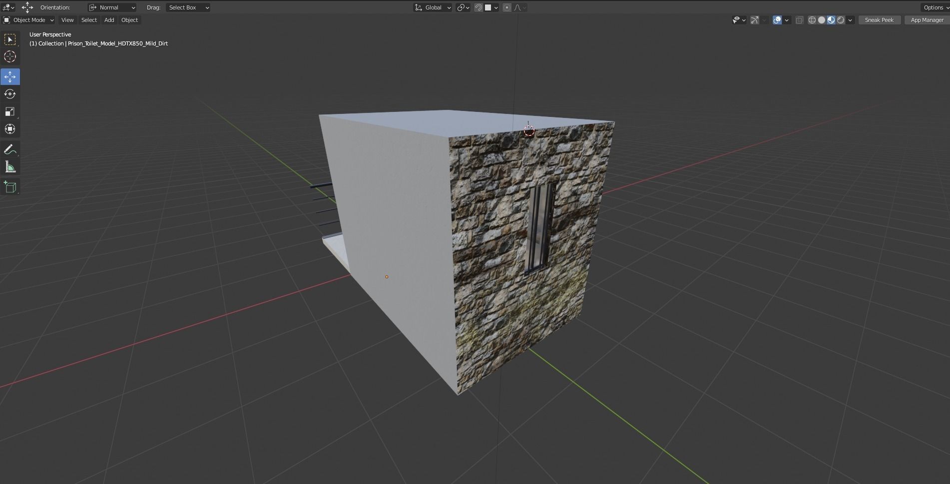 Prison Cell Low-poly 3D model_25