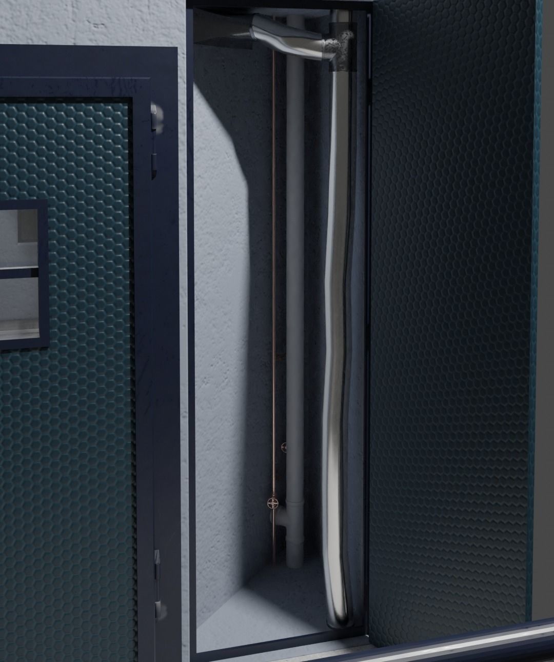 Prison Cell Low-poly 3D model_2