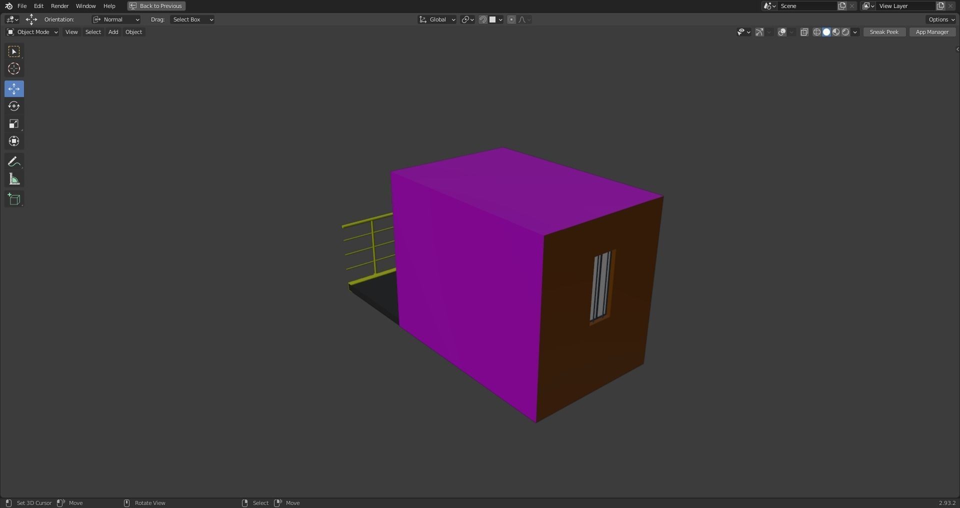 Prison Cell Low-poly 3D model_16