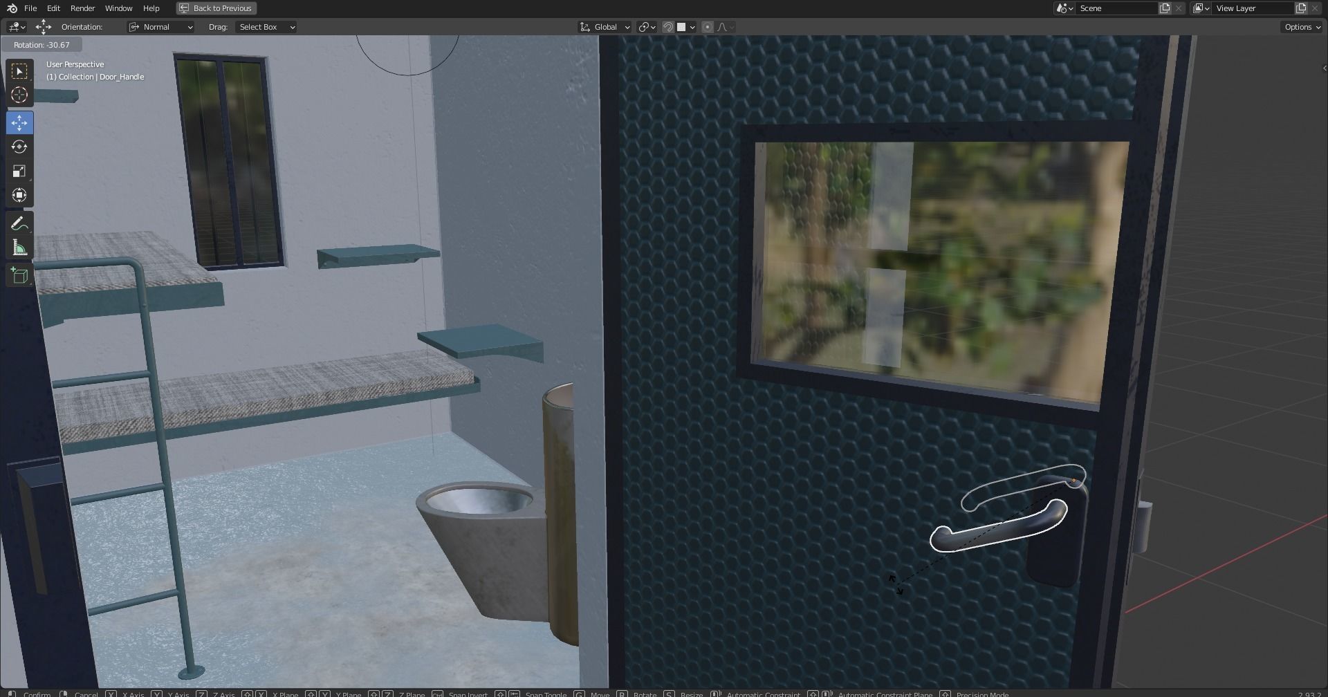 Prison Cell Low-poly 3D model_21