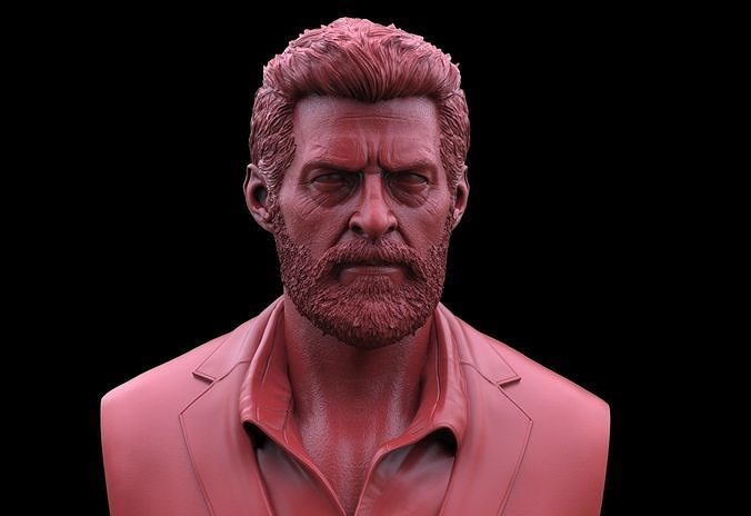 Logan - Hugh Jackman Bust 3D print model