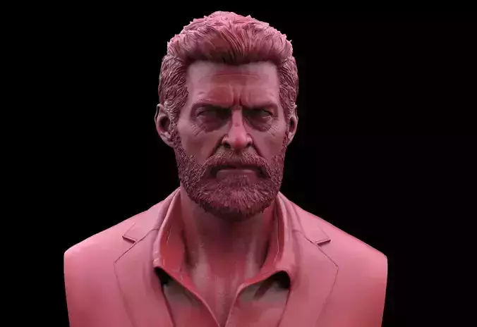 Logan - Hugh Jackman Bust 3D print model