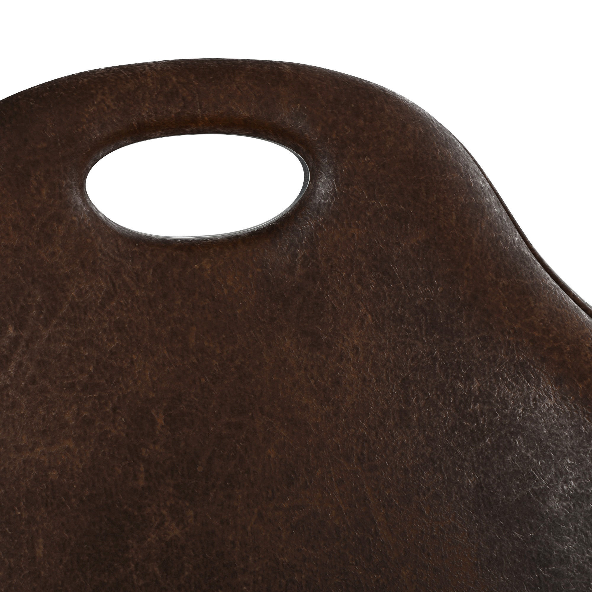 Homary-Upholstered Accent Chair Modern Chair in Aluminum 3D model_5