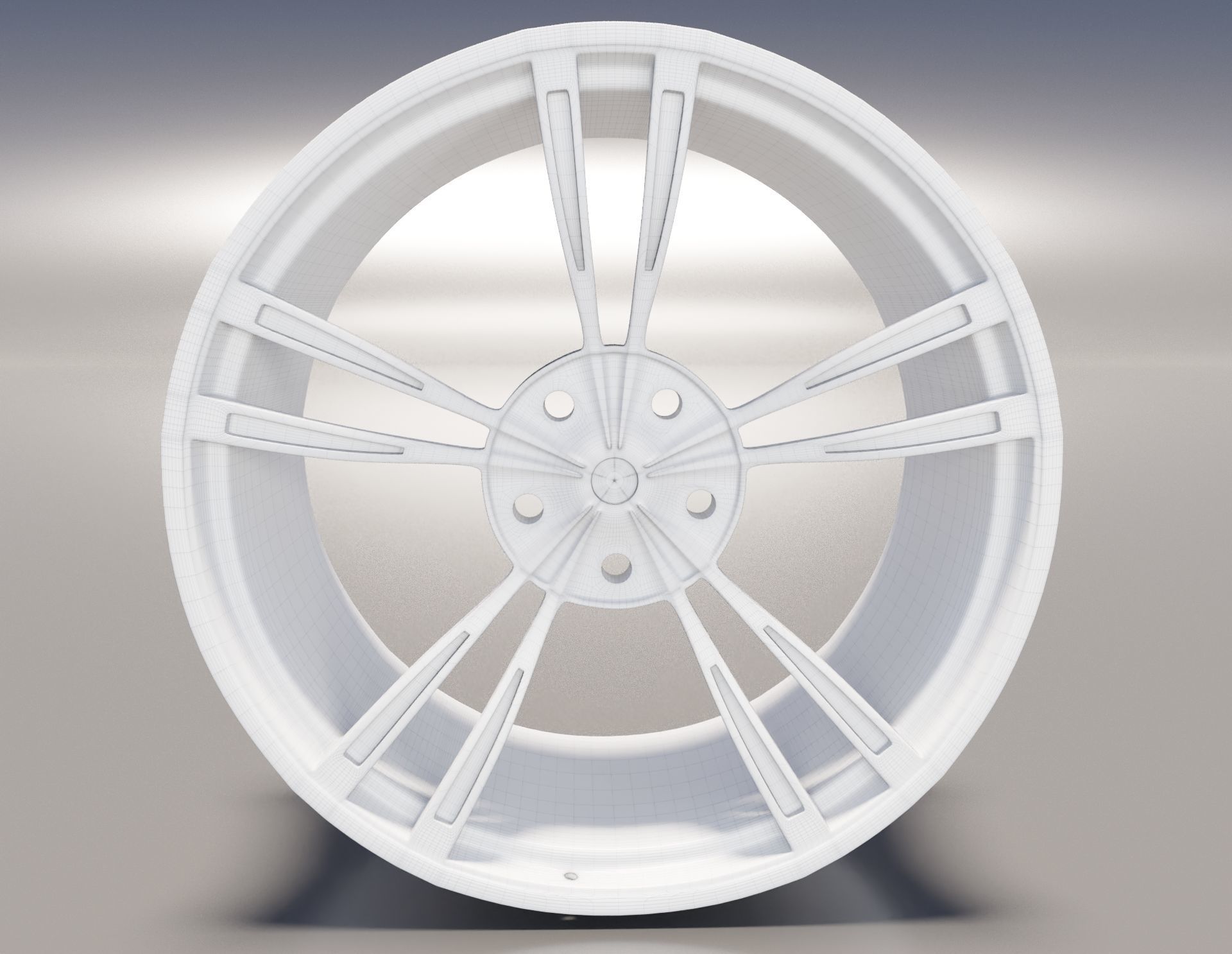 3D model rim wheel part4 3D model_12