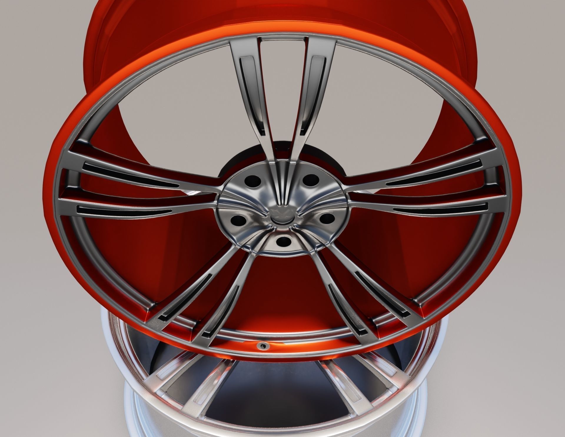 3D model rim wheel part4 3D model_7