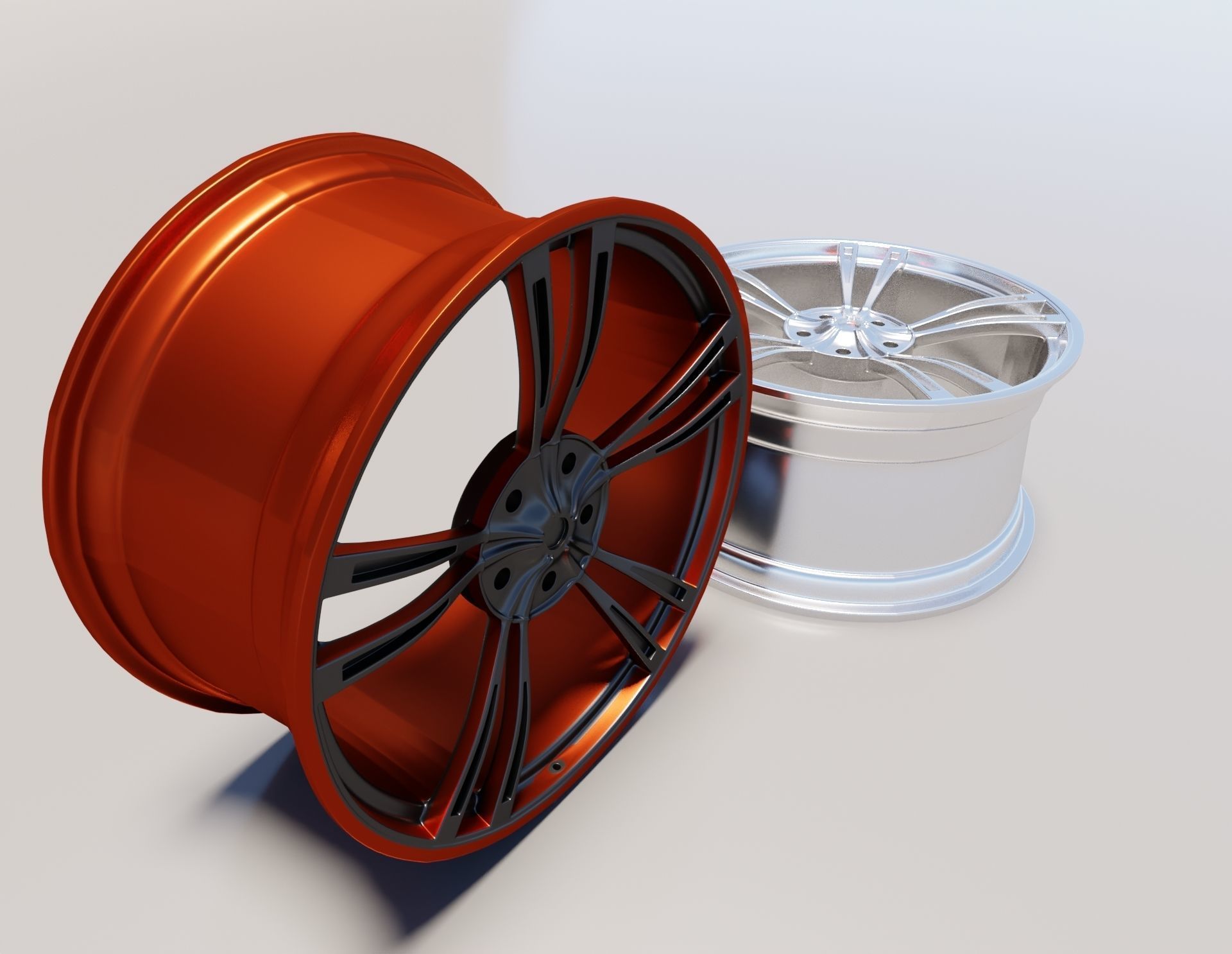3D model rim wheel part4 3D model_5