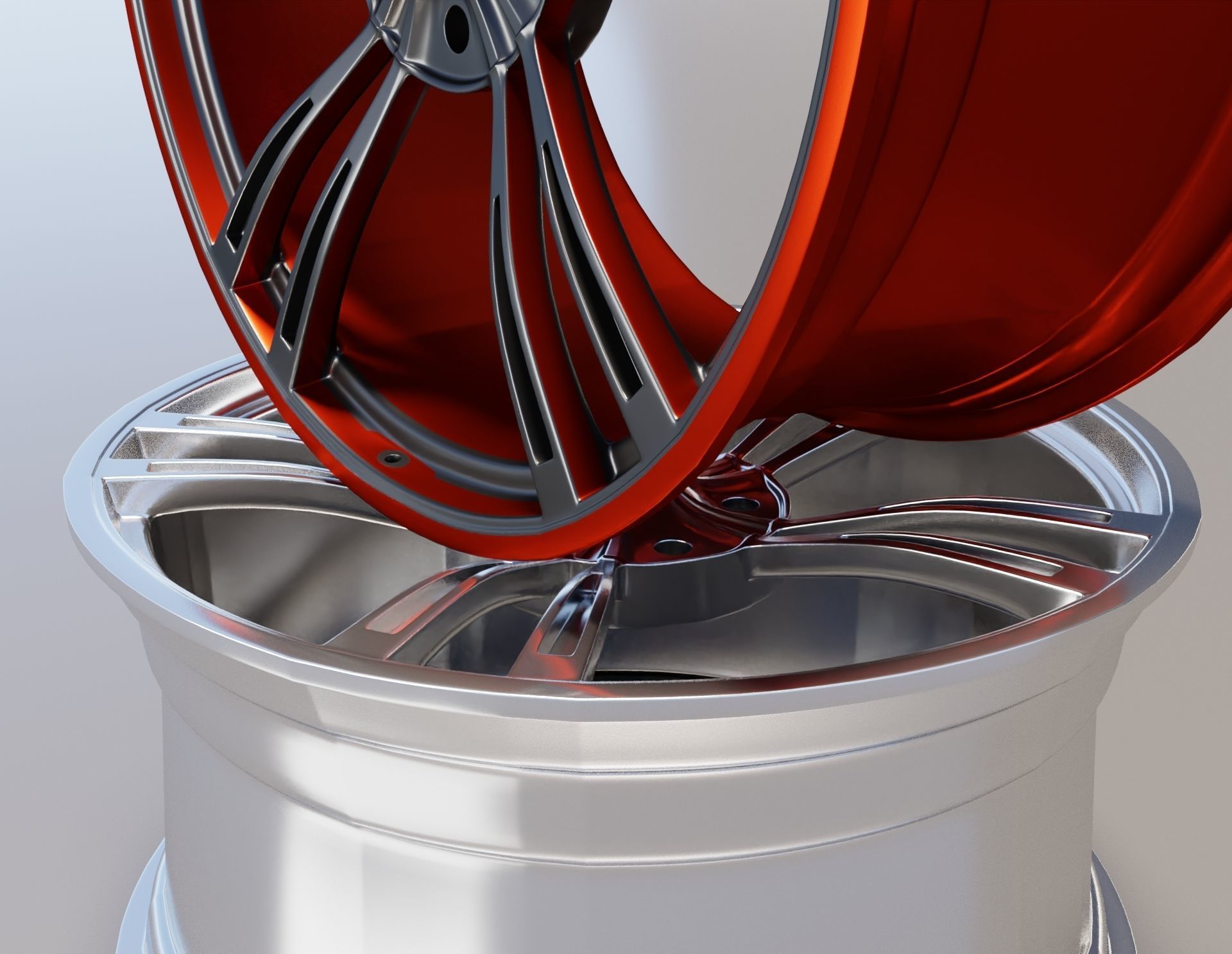 3D model rim wheel part4 3D model_8